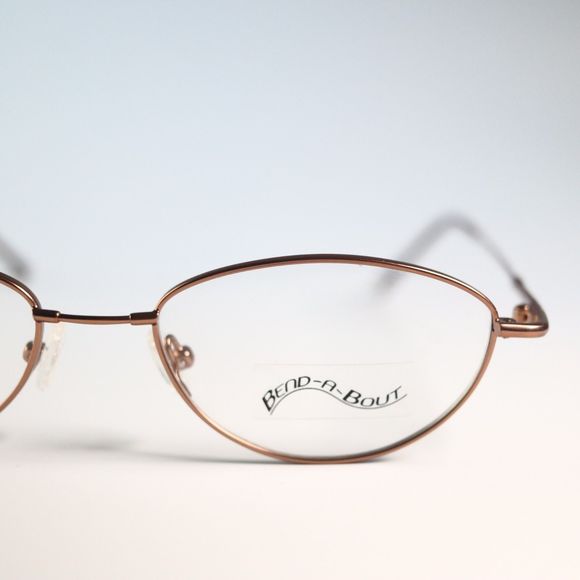 Bend-a-Bout Flex Titanium hinges eyeglasses golden frame 51-17 135 Champagne N14 - Picture 6 of 11